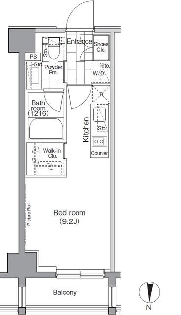 パークハビオ東陽町の間取図