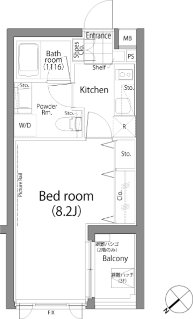 ラ・プレス神宮前の間取図