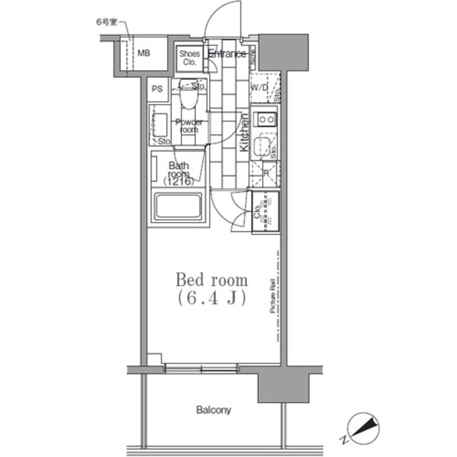 パークハビオ目黒リバーサイドの間取図