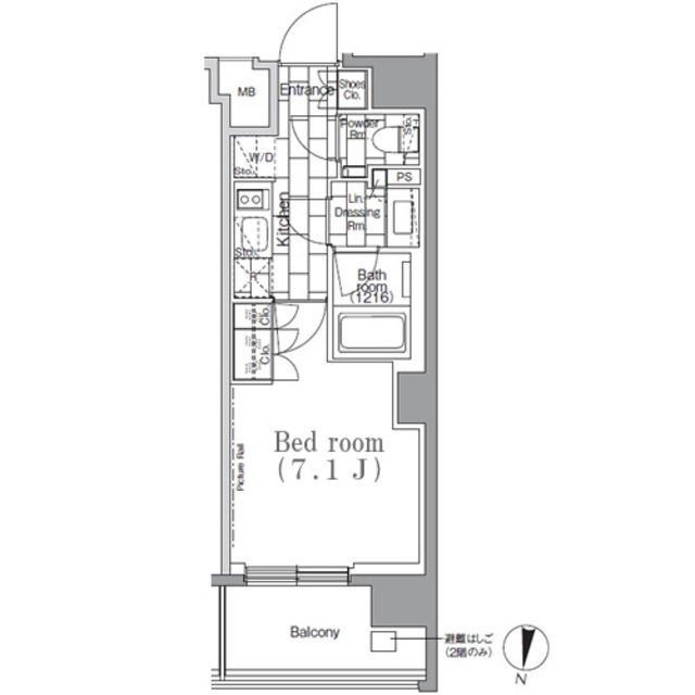ＪＰｎｏｉｅ下高井戸の間取図