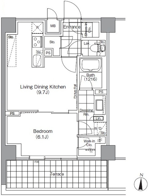 ザ・パークハビオ高円寺の間取図
