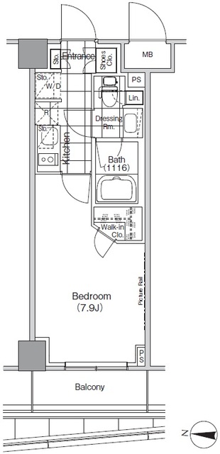 ザ・パークハビオ高円寺の間取図