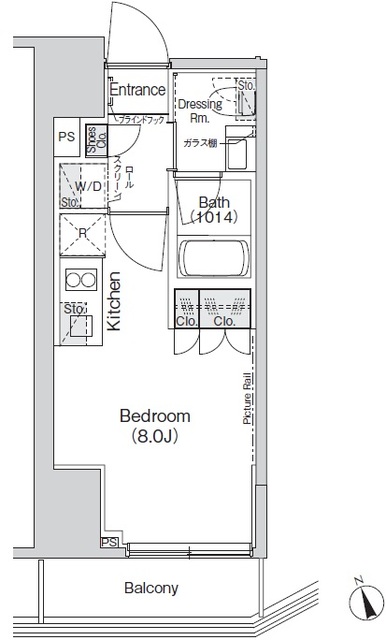 Ｂｅｌｌｅ　Ｖｕｅ新橋の間取図