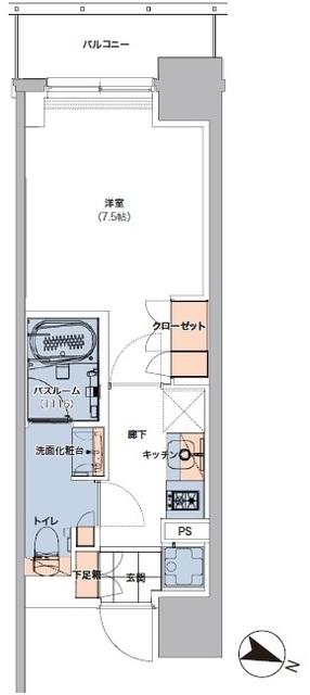 ボヌールステージ笹塚の間取図