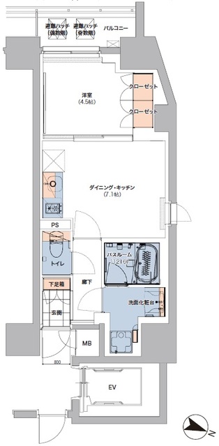 ボヌールステージ笹塚の間取図