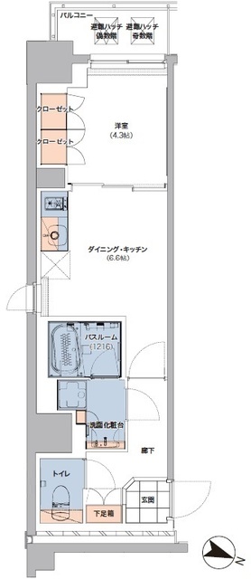 ボヌールステージ笹塚の間取図