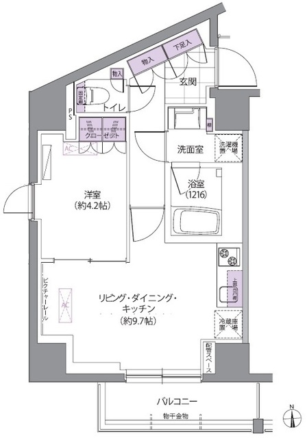 ＩＶＹ　ＷＥＳＴの間取図