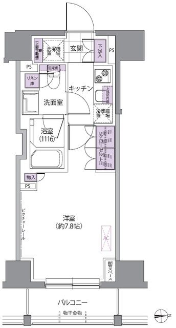 ＩＶＹ　ＷＥＳＴの間取図