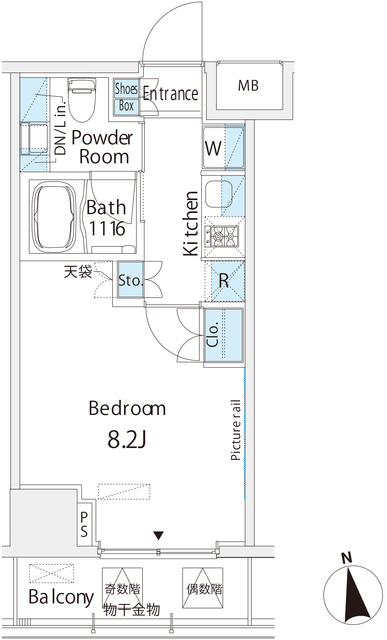 Ｂｅｌｌｅ　Ｖｕｅ　浅草橋の間取図