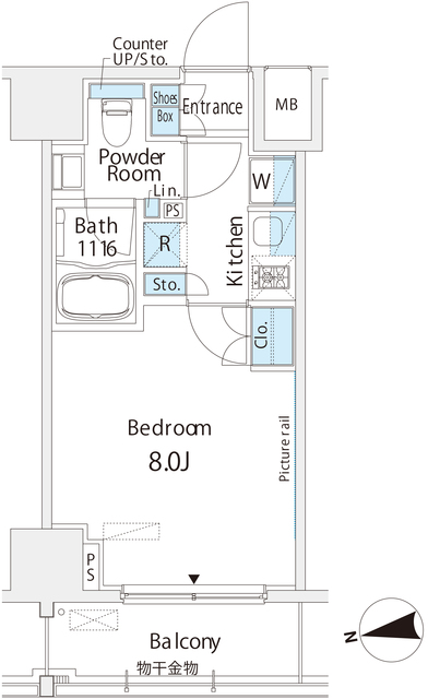 Ｂｅｌｌｅ　Ｖｕｅ　浅草橋の間取図