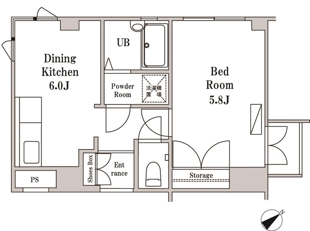 旭泉マンションの間取図