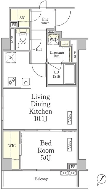 パークペルル池尻の間取図