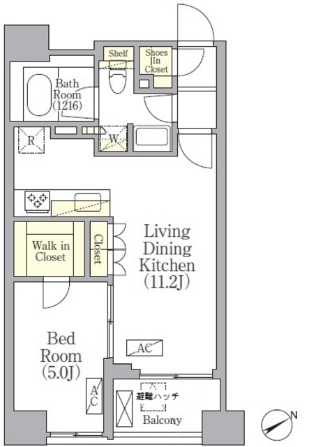 ＳＯＬＡＳＩＡ　ｒｅｓｉｄｅｎｃｅ　京橋の間取図