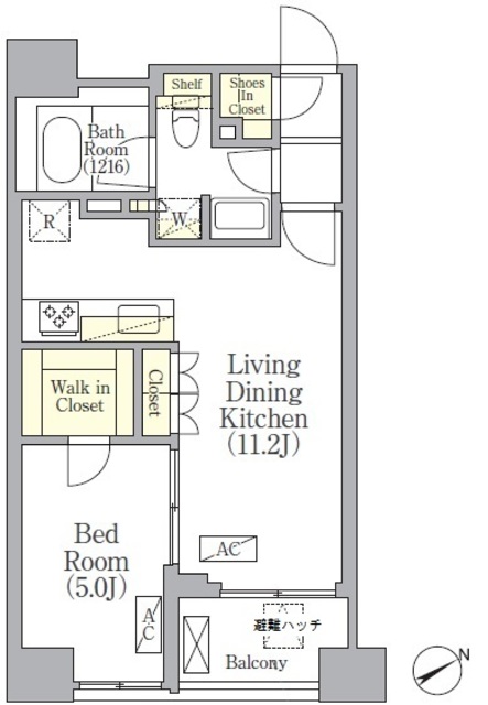 ＳＯＬＡＳＩＡ　ｒｅｓｉｄｅｎｃｅ　京橋の間取図