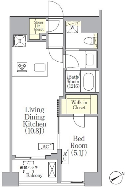 ＳＯＬＡＳＩＡ　ｒｅｓｉｄｅｎｃｅ　京橋の間取図