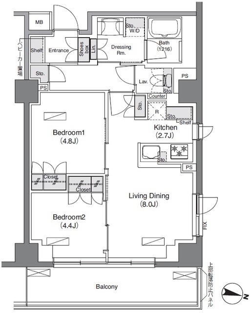 ソライエアイル練馬北町の間取図