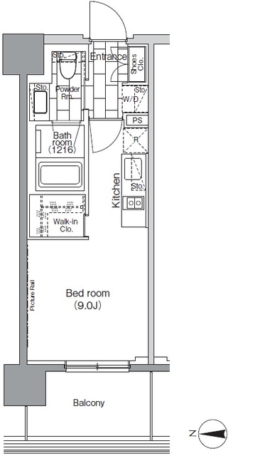パークハビオ芝浦の間取図