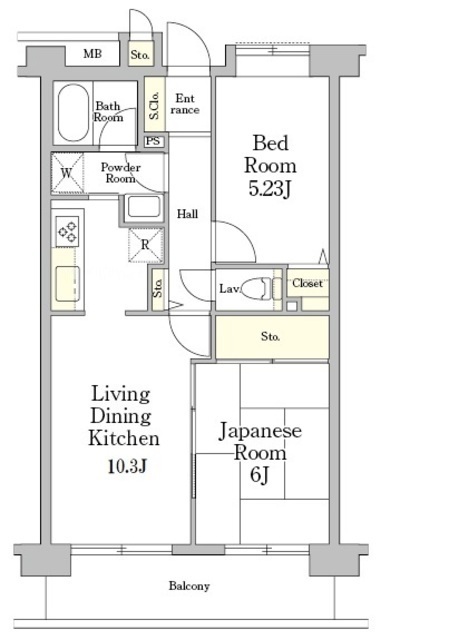 ミレニアム北浦和の間取図