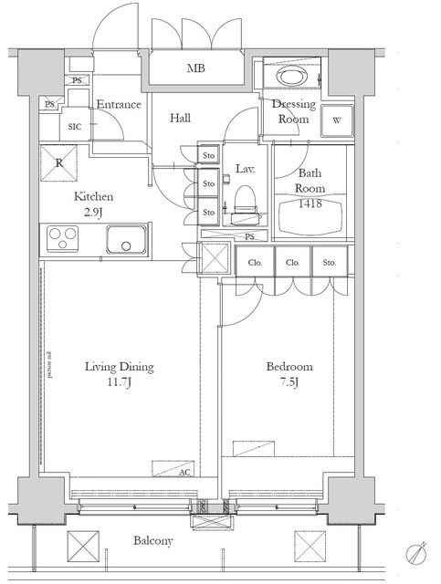 ＨＯＵＳＥ岩本町の間取図