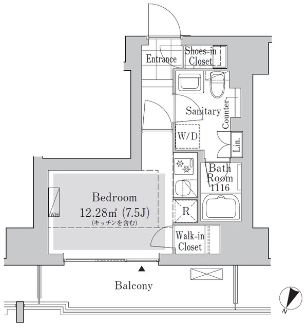 リブクオーレ神保町の間取図