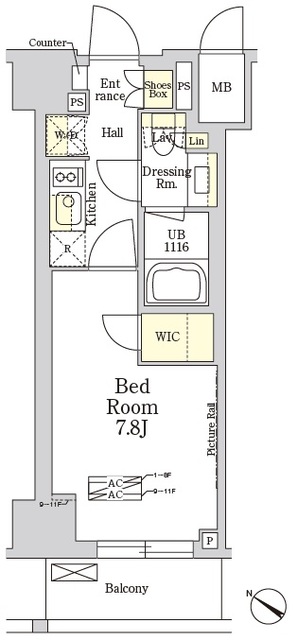 ＴＨＥ　ＣＬＡＳＳ　ＭＩＮＡＭＩＡＺＡＢＵの間取図
