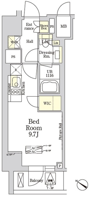 ＴＨＥ　ＣＬＡＳＳ　ＭＩＮＡＭＩＡＺＡＢＵの間取図