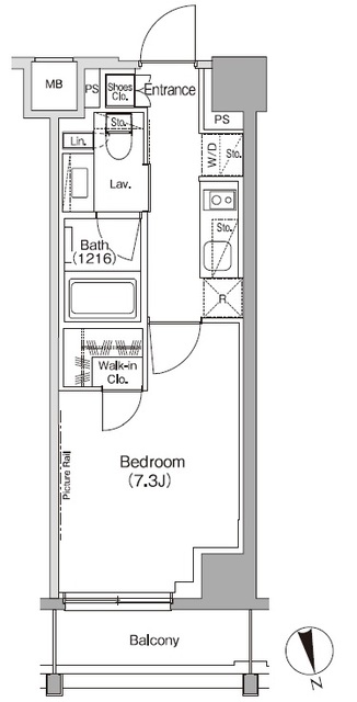 ザ・パークハビオ高円寺レジデンスの間取図
