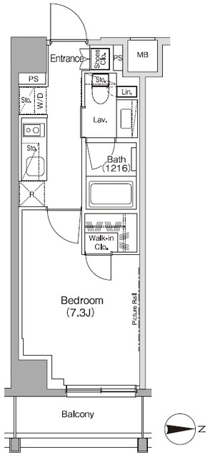 ザ・パークハビオ高円寺レジデンスの間取図
