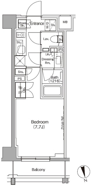 ザ・パークハビオ高円寺レジデンスの間取図