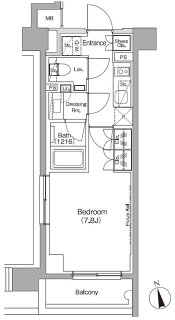 ザ・パークハビオ高円寺レジデンスの間取図