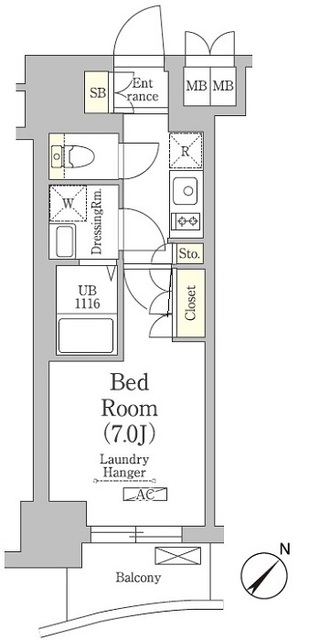 テラス月島の間取図