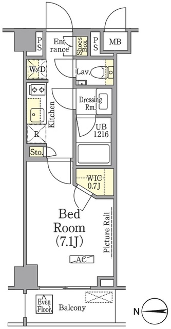 ザ・パークワンズ高輪の間取図