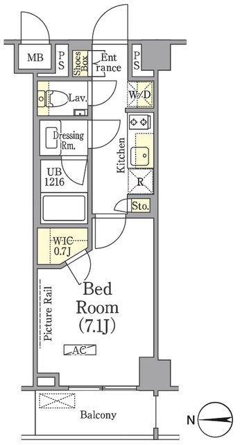 ザ・パークワンズ高輪の間取図