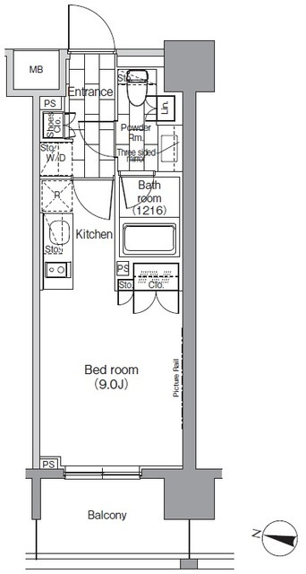 パークハビオ恵比寿の間取図