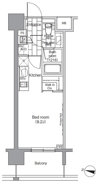 パークハビオ恵比寿の間取図