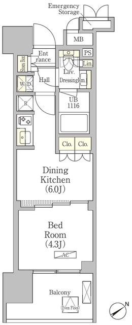 パークヴィラ恵比寿の間取図
