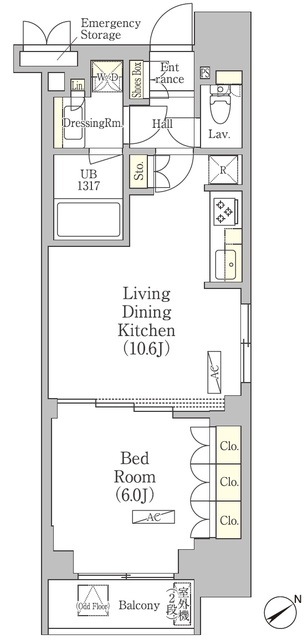 パークヴィラ恵比寿の間取図