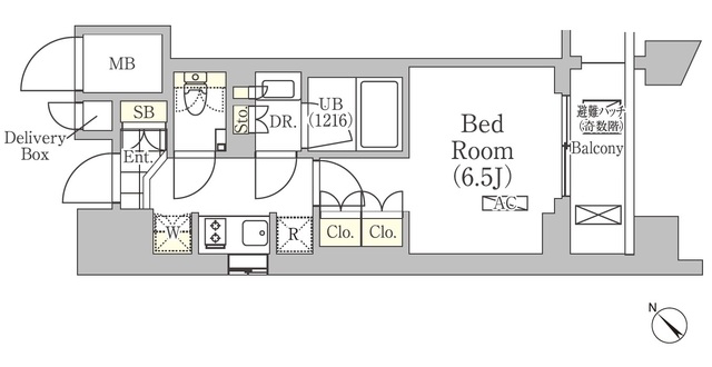 メゾンカルム日本橋馬喰町の間取図