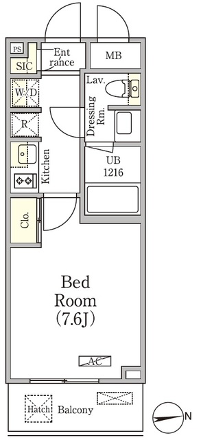 グランパーク方南町レジデンスの間取図