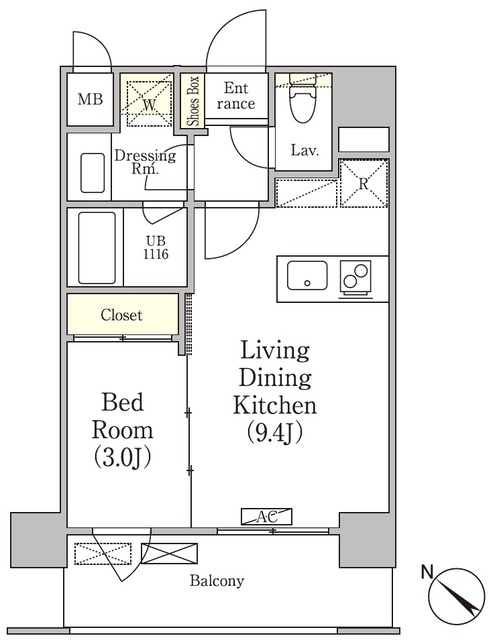 エル・セレーノ押上の間取図