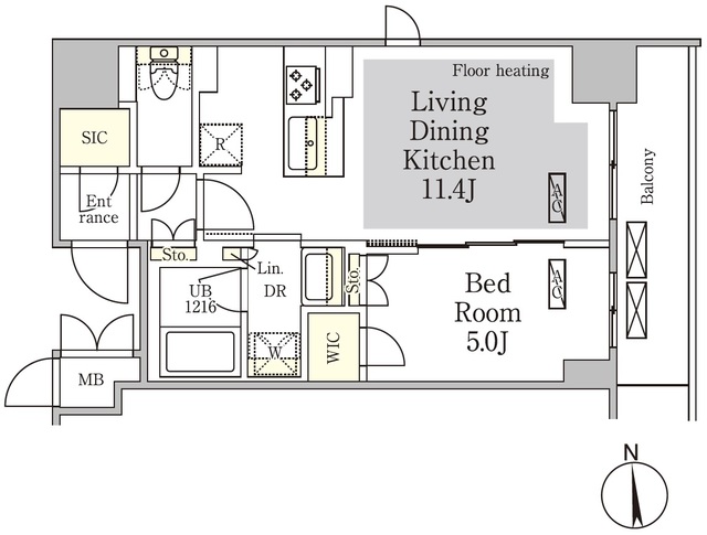 テラス御徒町の間取図