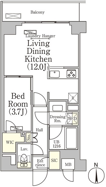 ベルファース大森山王の間取図