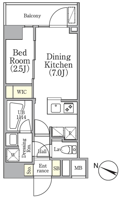 アジールコート三軒茶屋の間取図