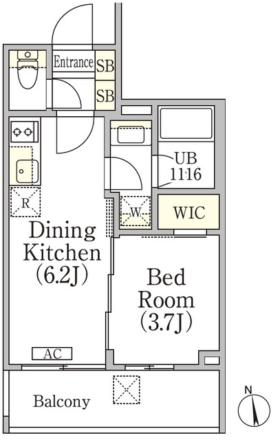 イプセ神楽坂の間取図