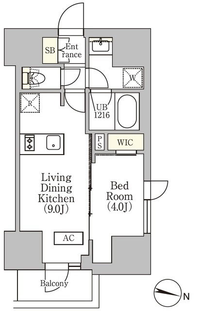イプセ渋谷本町の間取図