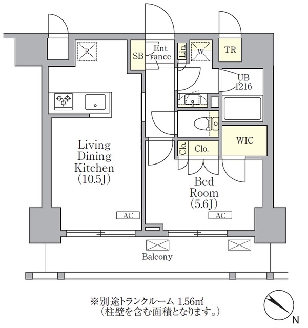ＯＲＳＵＳ　三ノ輪の間取図
