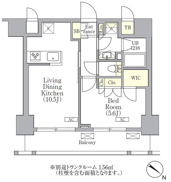 ＯＲＳＵＳ　三ノ輪の間取図