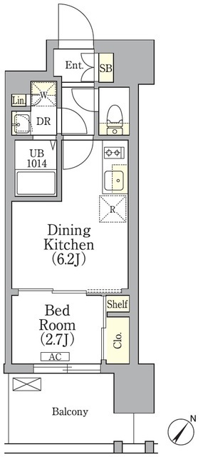 エル・セレーノ横浜関内プリマの間取図
