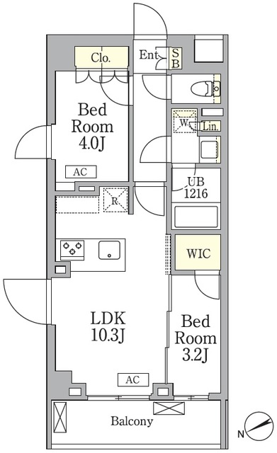 ＡＩＦＬＡＴ馬込の間取図
