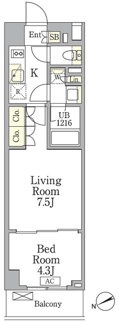 ＡＩＦＬＡＴ馬込の間取図